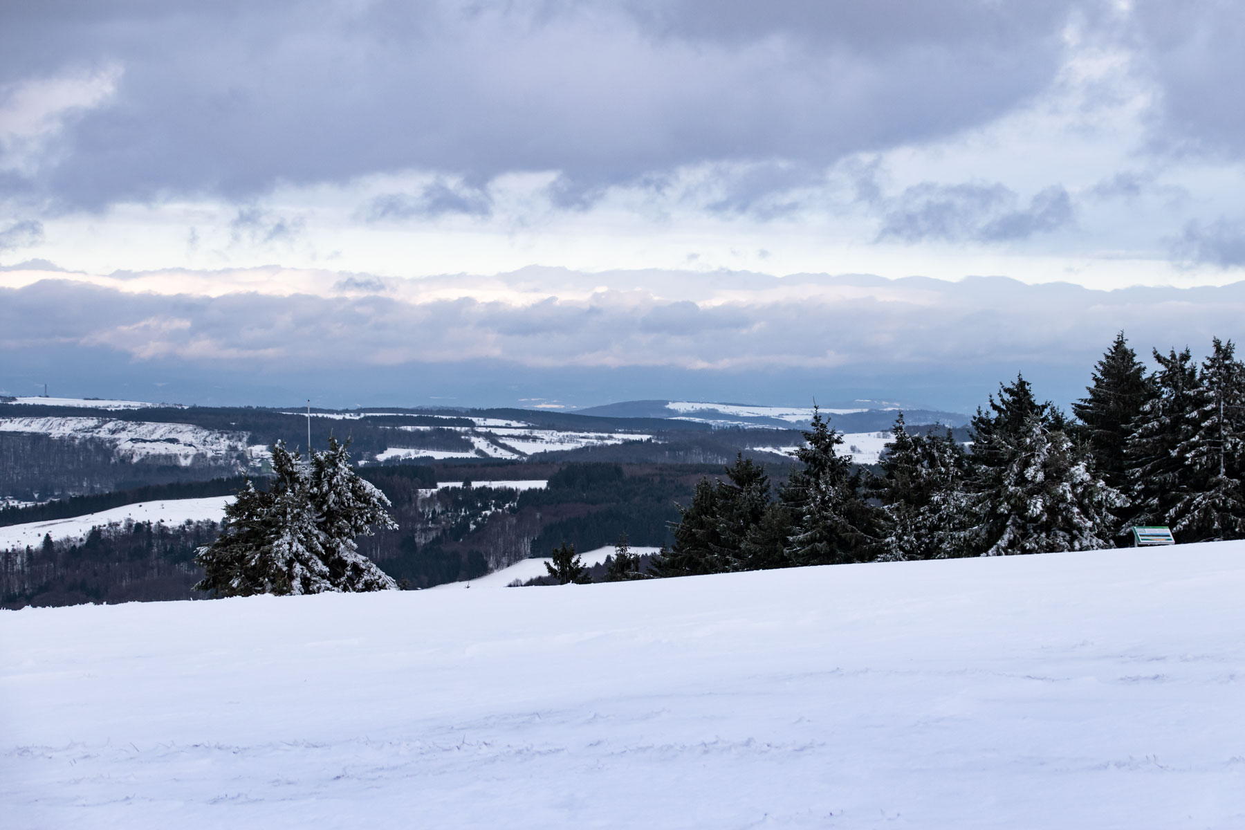 Winter Schnee Wasserkuppe Rhön